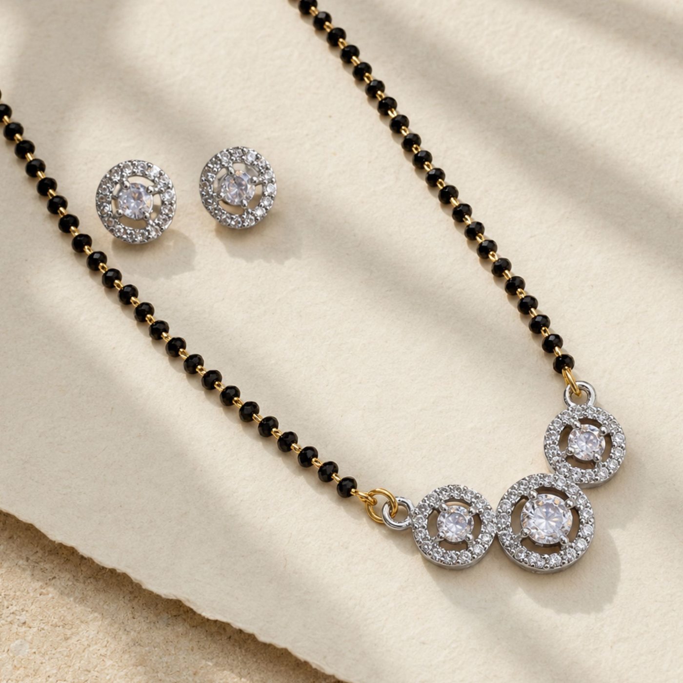 Floral CZ Mangalsutra